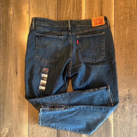 👖♥️NWT Levi Stauss & Co Blue Jeans/Adjustable Zipper at the Leg Bottom Size 32 - Picture 4 of 9